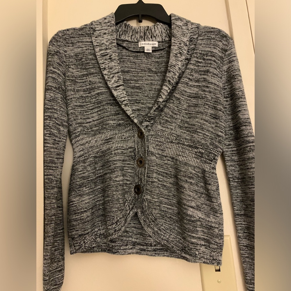 Gray soft cardigan